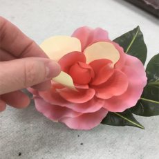 Recreating missing pedals for a Boehm flower. Antique Porcelain Restoration Services at Sundog Restoration Studio