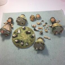 before Hummel Porcelain Restoration & Figurine Repairs at Sundog Restoration Studio