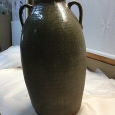 This piece was very special to our customer as a relative made it generations ago. We reassembled it, filled a large chip on the rim and created a new handle.