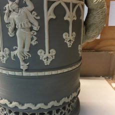 Recreated missing decorative motifs and bear paws.